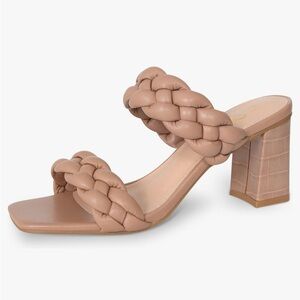 Sincerely Jules nude braided heels only worn twice